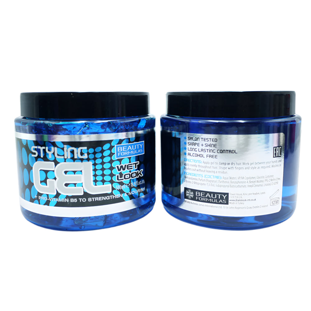 Beauty Formulas Wet Look Styling Gel 500ml | High Quality Hair Care Product Online - Product Image Beauty Formulas Wet Look Styling Gel 500ml | High Quality Hair Care Product Online - Product Image